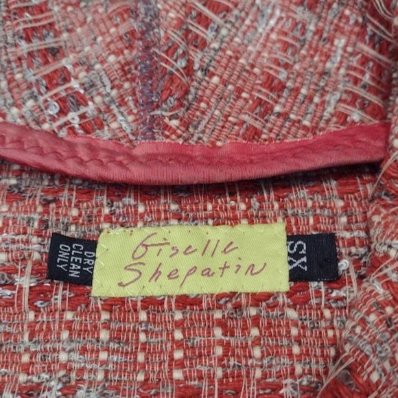 Giselle Shepatin Silk Vest Boho Handwoven Chic Minimalist Southwestern Top Sz XS - Picture 3 of 14